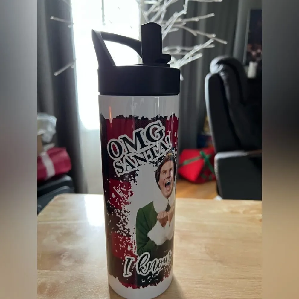 “OMG Santa, I Know Him” 20 oz Sublimation Tumbler